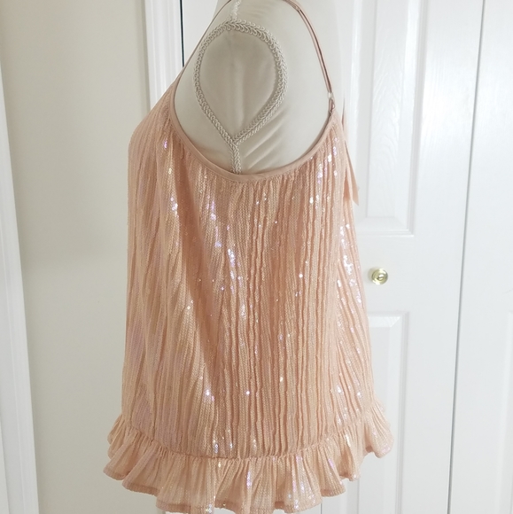 Anthropologie Amelie Beaded Sequined Tank Sz 10 - Picture 5 of 7